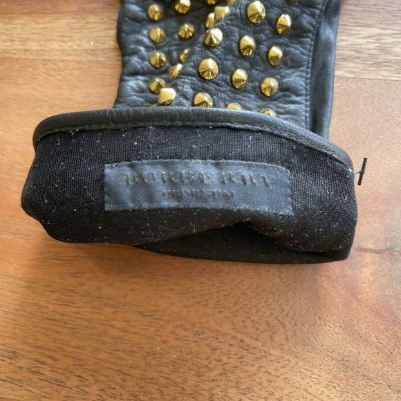 Burberry Prorsum Fall 2012 Gold Studded Gloves - Picture 5 of 6